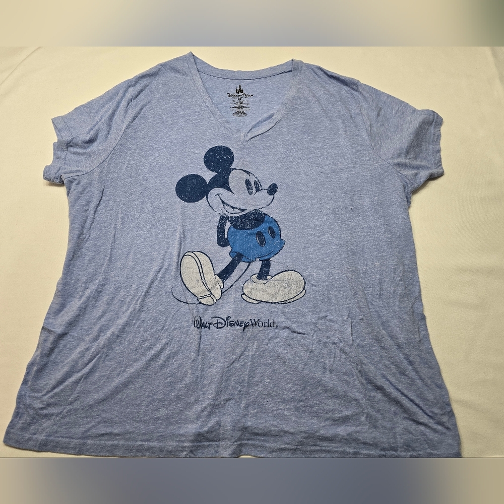 Disney Parks Mickey Mouse Walt Disney World Plus Size vneck 3X